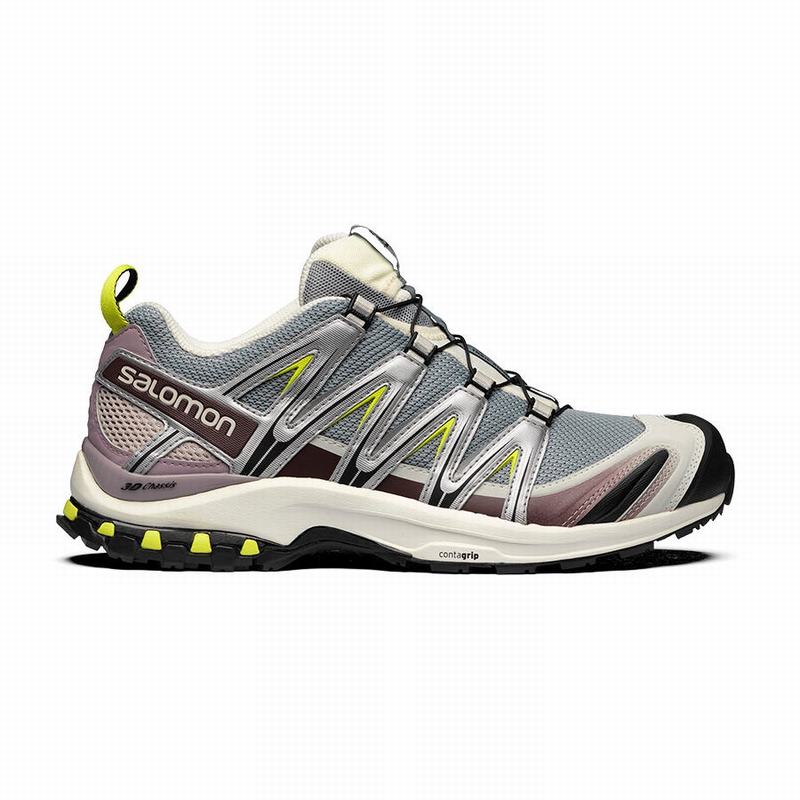 Salomon XA PRO 3D Zapatillas Trail Running Hombre - Plateadas / Verde Claro - Colombia (85690-OCXG)